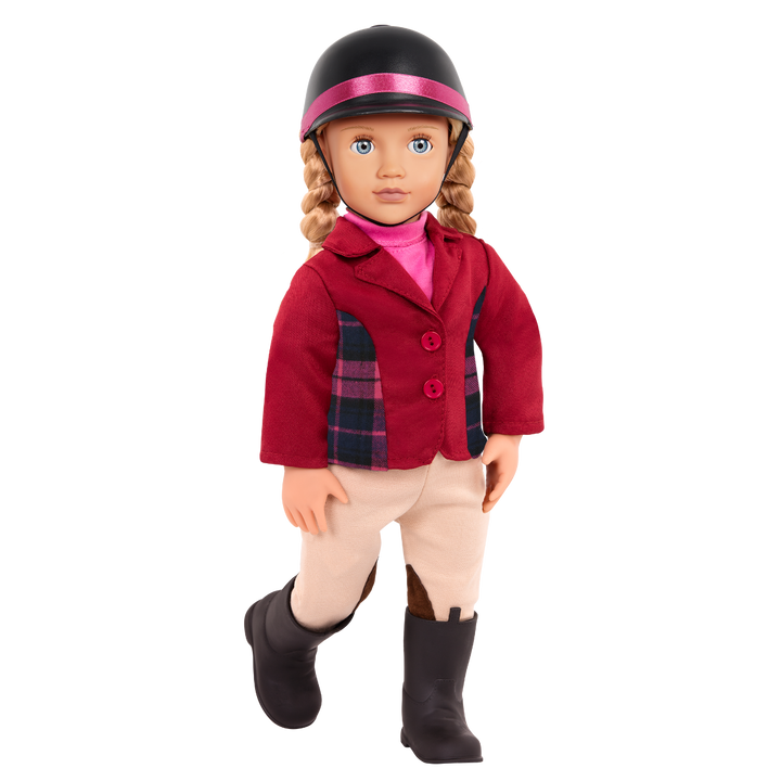 Lily Anna - Equestrian Doll - 46cm Horse-Riding Doll - Doll with Blonde Hair & Blue Eyes - Doll & Storybook - Toys & Gifts for Kids - Our Generation UK