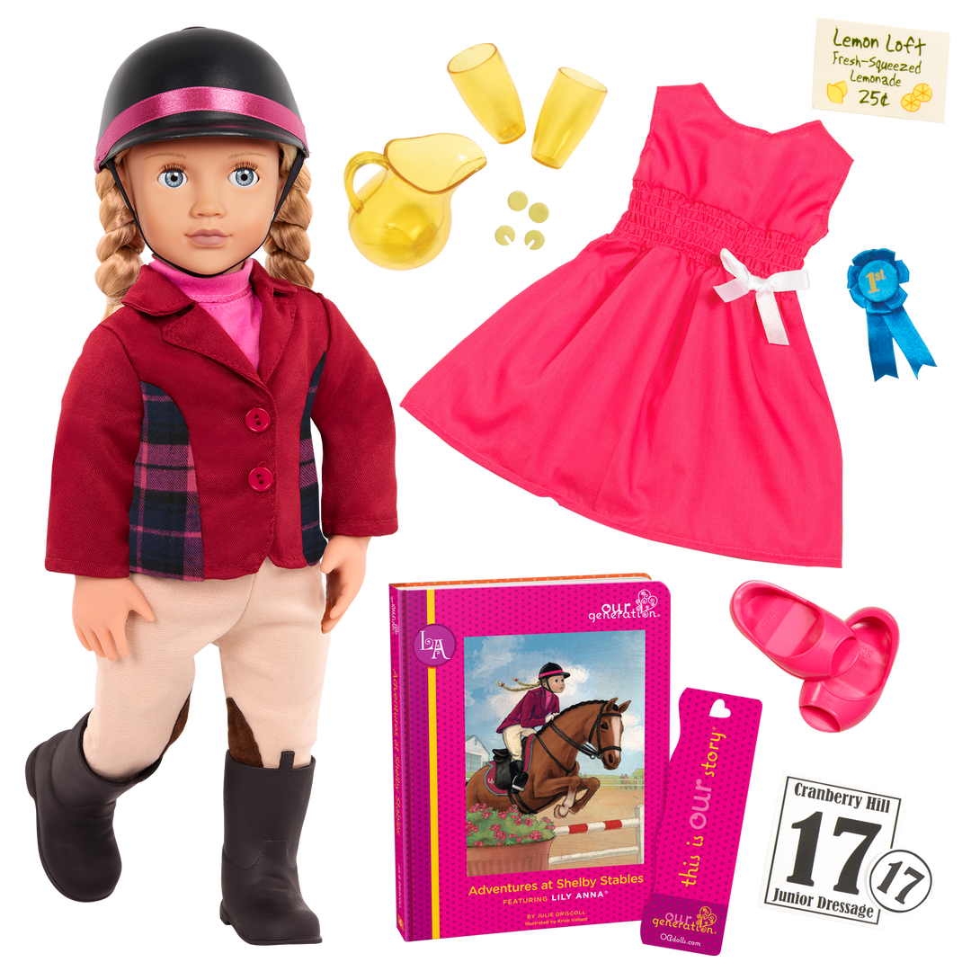 Lily Anna Horse Riding 46 cm Doll Our Generation Our