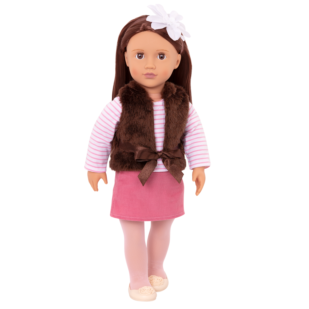 Sienna - 46cm Doll with Brown Hair & Eyes - Dolls & Gifts for Kids - Our Generation UK