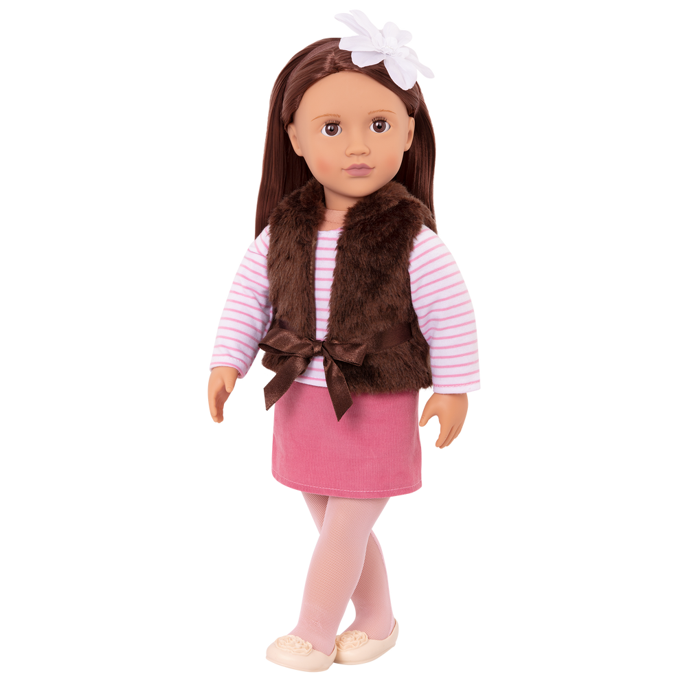 Sienna - 46cm Doll with Brown Hair & Eyes - Dolls & Gifts for Kids - Our Generation UK