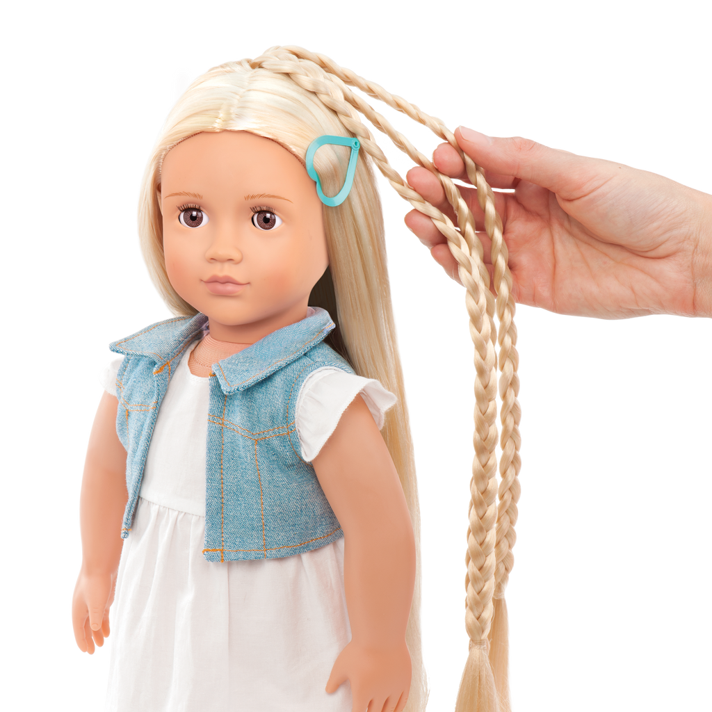Phoebe - 46cm Hairplay Doll - OG Doll with Blonde Hair & Brown Eyes - Gift Ideas for Kids Ages 3 Years + - Our Generation UK