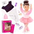 Sydney Lee - 46cm Ballerina Doll & Storybook - Doll with Brown Hair & Green Eyes - Gifts for Kids - Our Generation