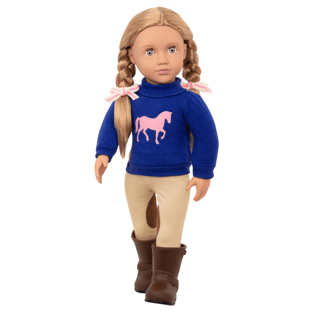 Montana Faye - 46cm Equestrian Doll - Horse-Riding Doll with Blonde Hair & Blue Eyes - Toys & Gifts - 3 Years + - Our Generation