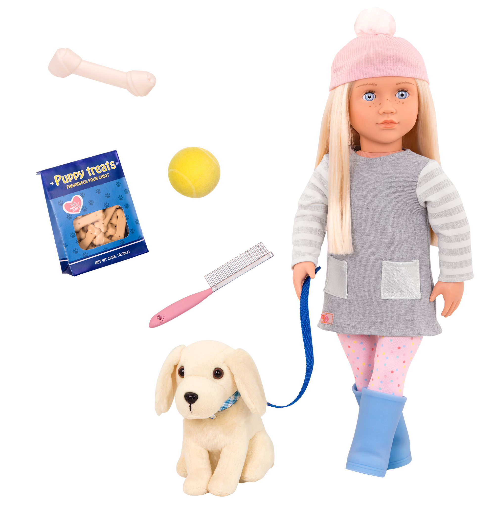 Our Generation Puledro Mustang 30 Cm Con Set Accessori Per Toeletta - Cavallo Per Bambole BD38020Z