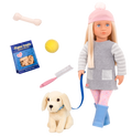 Meagan - 46cm Doll & Pet - OG Doll with Blonde Hair & Blue Eyes - 15cm Plush Golden Retriever Pup - Gifts for Ages 3 Years + - Our Generation