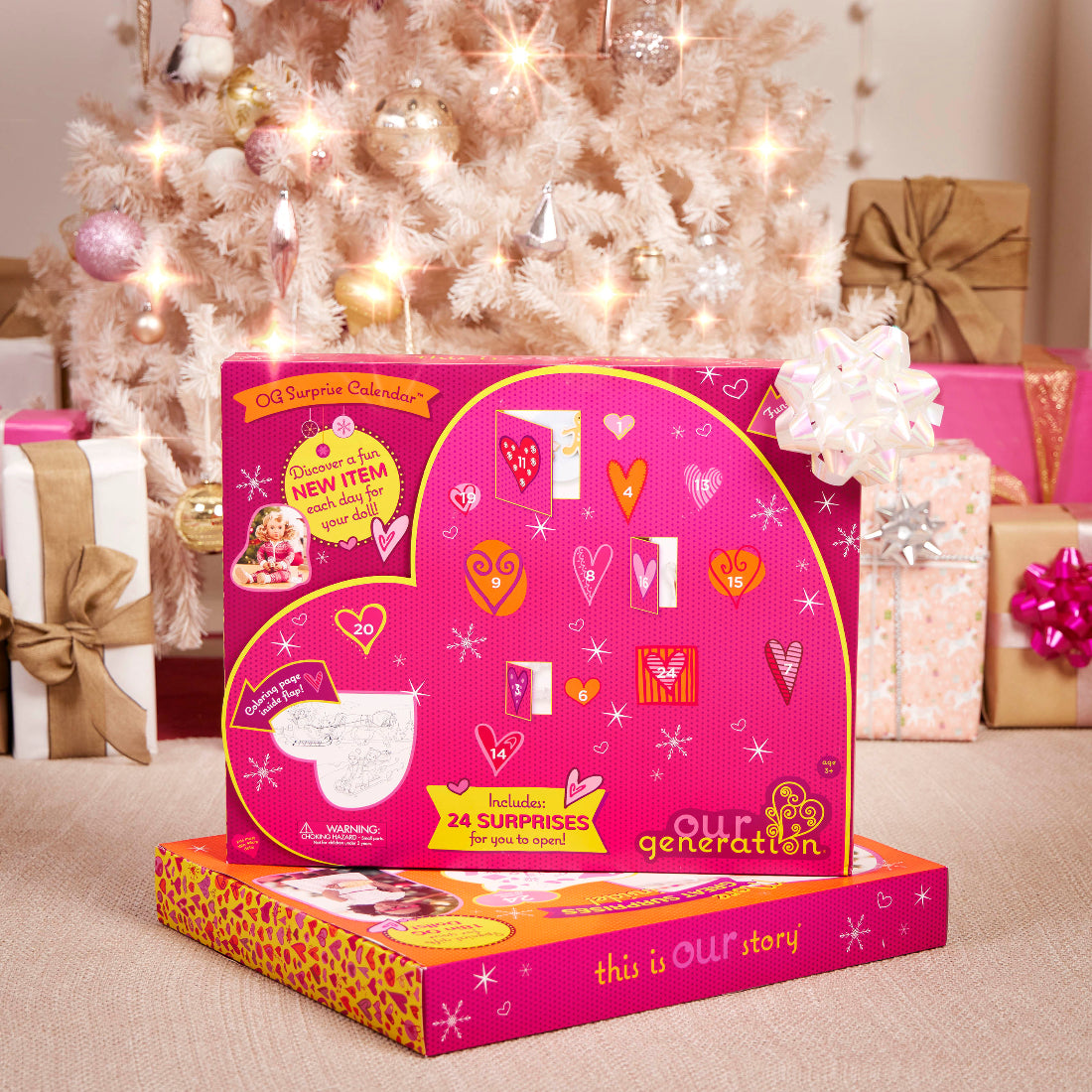 OG Surprise Calendar - Advent Calendar with 24 Surprises - Accessories for Dolls - Our Generation