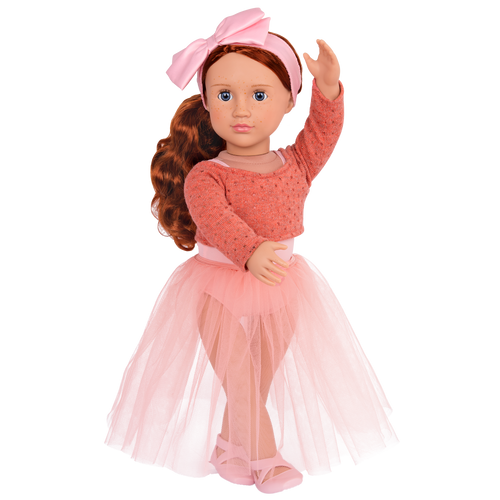 Aubrie - 46cm Ballet Doll - OG Doll with Red Hair & Blue Eyes - Gift Ideas for Kids - Our Generation