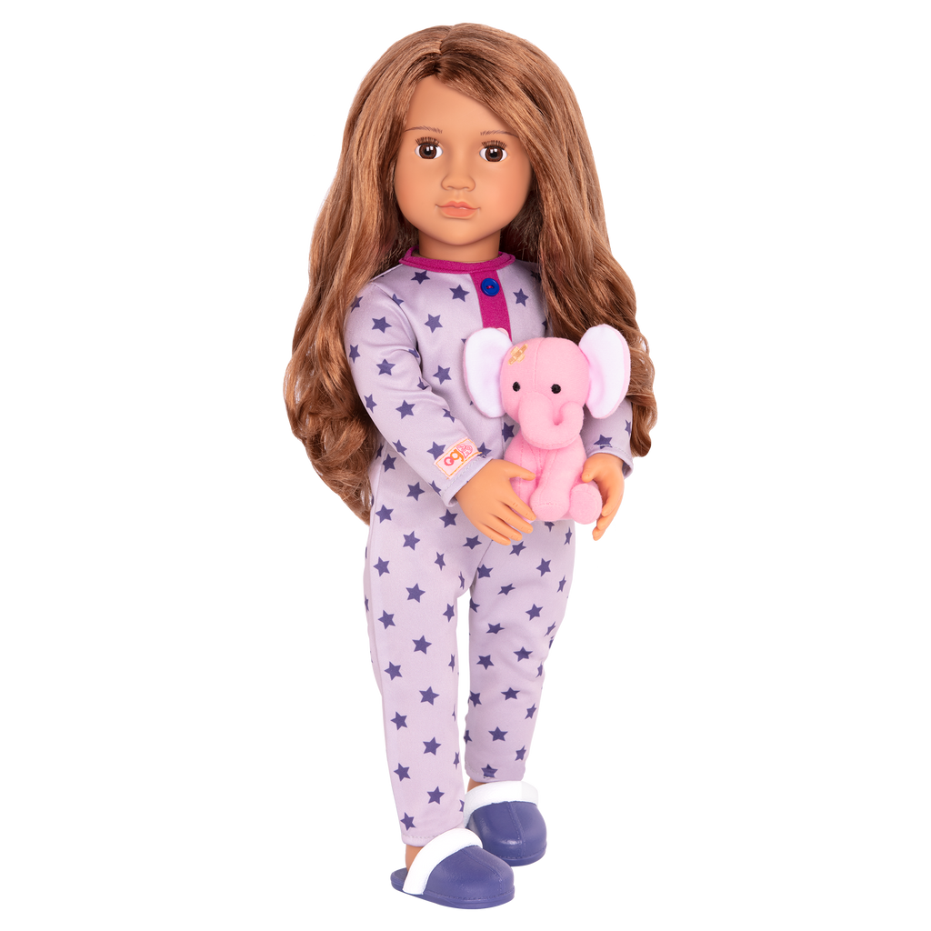Maria - 46cm Sleepover Doll - OG Doll with Brown Hair & Eyes - Toys for Kids Ages 3 to 12 Years - Our Generation