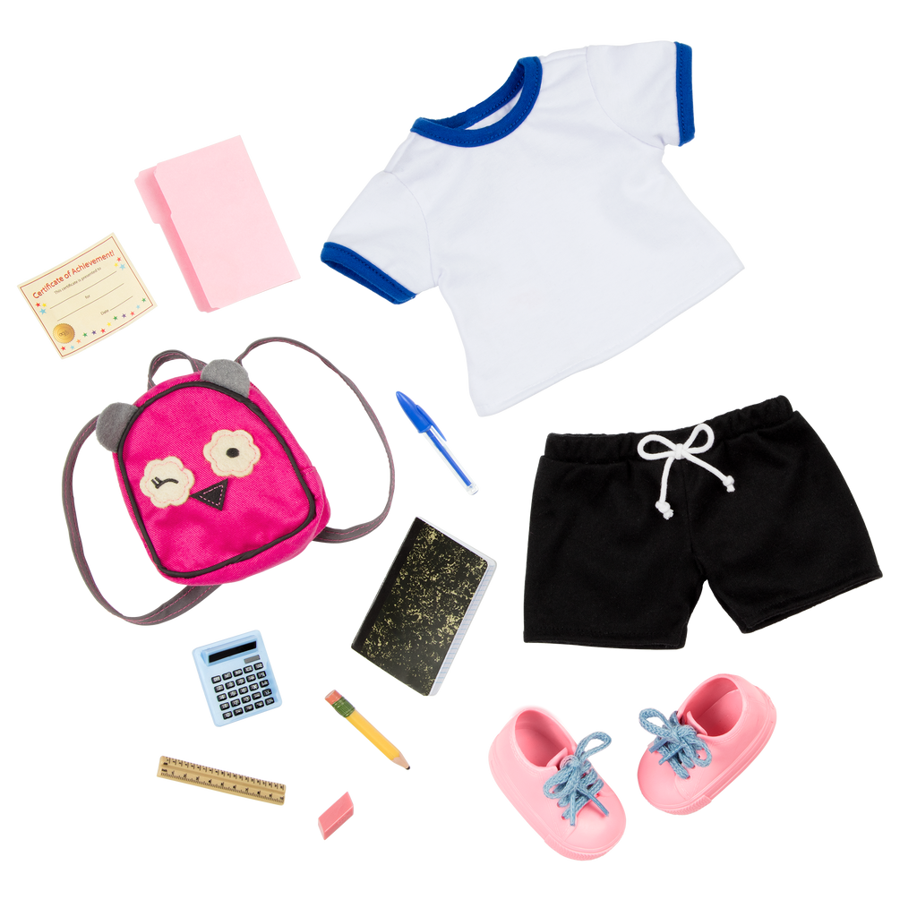 Hally - 46cm School Doll with Accessories - Posable Doll - Blonde Hair & Blue Eyes - Gift Ideas for Kids Ages 2 Years + - Our Generation