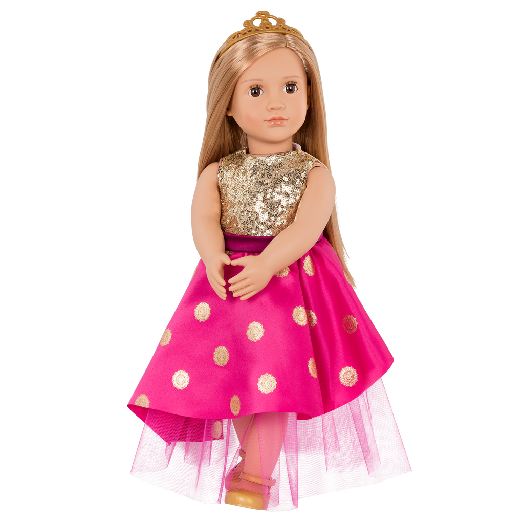Sarah - 46cm Doll with Brown Eyes & Blonde Hair - Toys & Gift Ideas for Kids - Our Generation UK