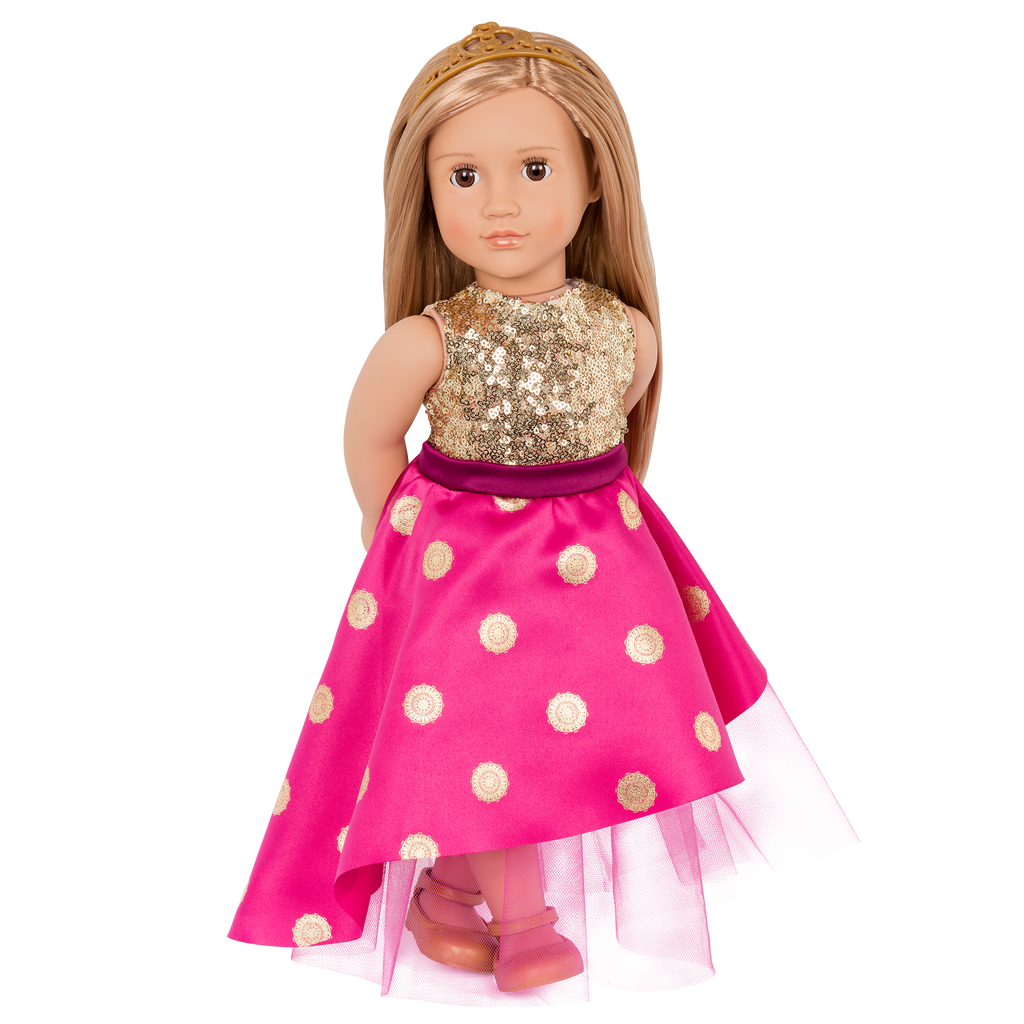 Sarah - 46cm Doll with Brown Eyes & Blonde Hair - Toys & Gift Ideas for Kids - Our Generation UK
