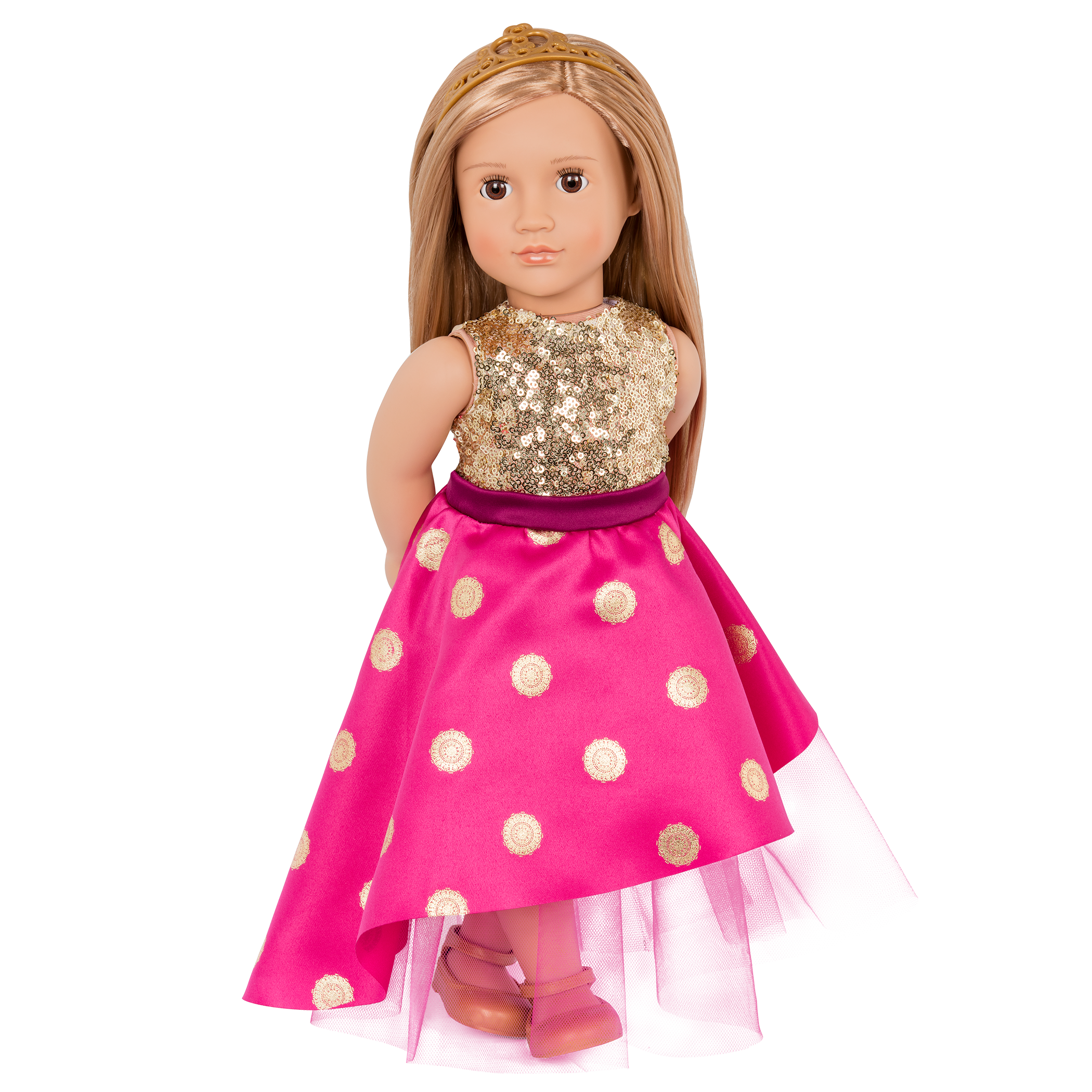 Sarah - 46cm Doll with Brown Eyes & Blonde Hair - Toys & Gift Ideas for Kids - Our Generation UK