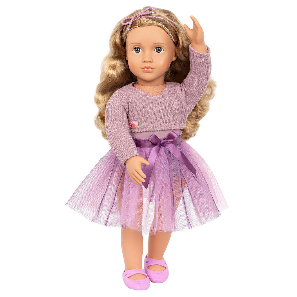 Savannah - 46cm Ballerina Doll - OG Doll Blonde Hair & Grey Eyes - Toys for Kids Ages 3 Years + - Our Generation