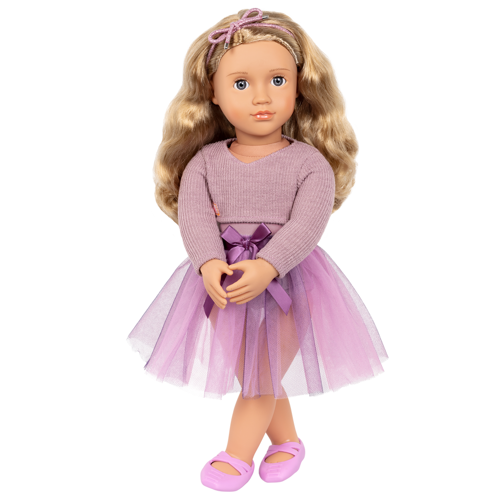 Savannah - 46cm Ballerina Doll - OG Doll Blonde Hair & Grey Eyes - Toys for Kids Ages 3 Years + - Our Generation