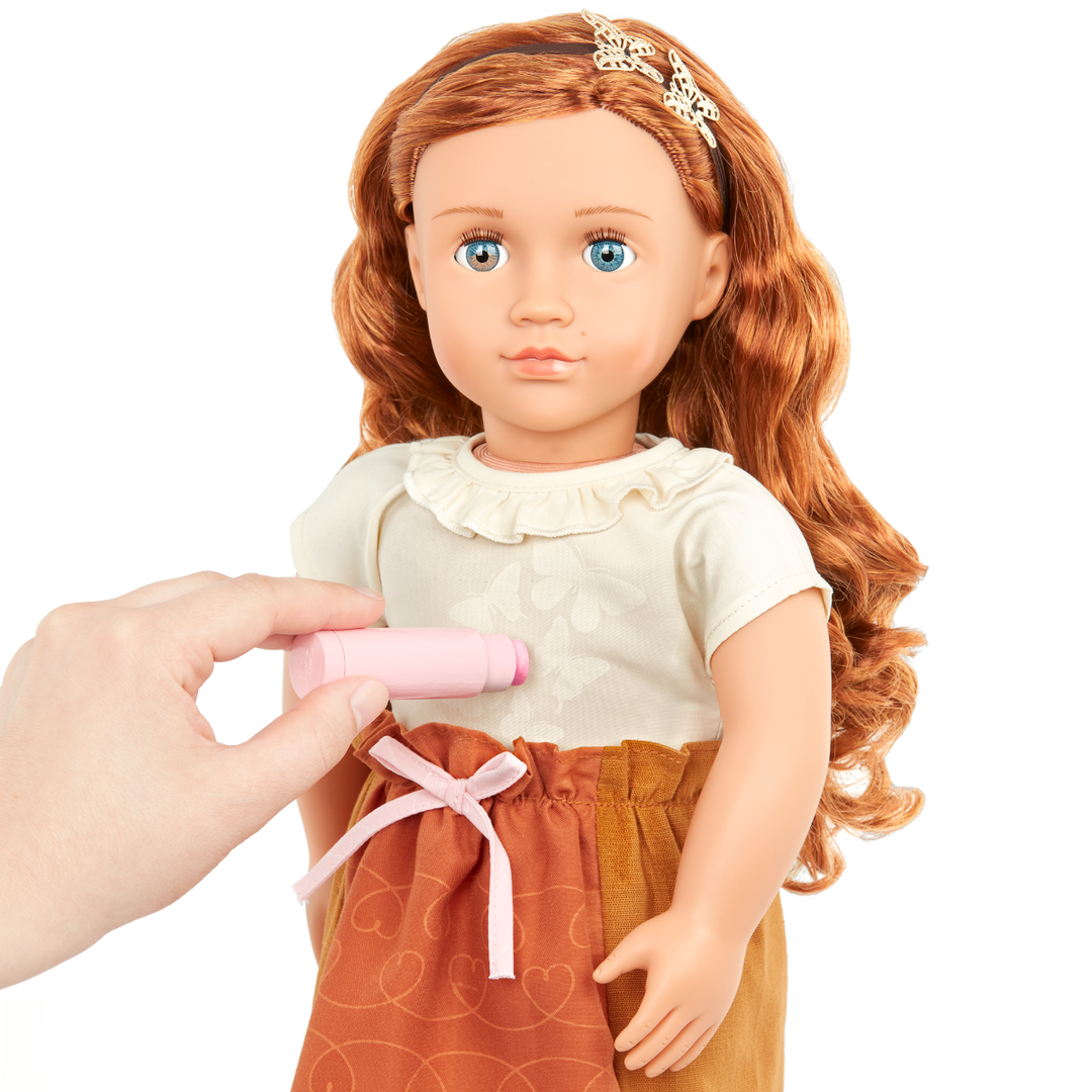 Nova - 46cm Fashion Reveal Doll - OG Doll with Red Hair - Doll with Fashion Revealing Outfit - Doll with Hair Styling Guide - Toys & Gifts for Kids - Our Generation UK