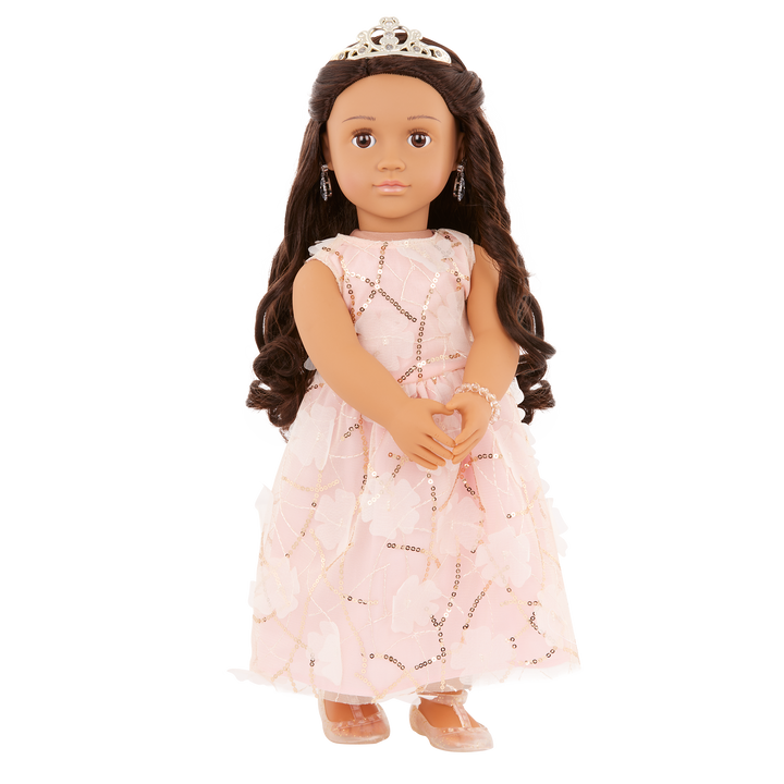 Anissa - 46cm Special Event Doll - Christmas OG Doll - OG Doll with Brown Hair & Eyes - Doll with Tiara - Christmas Gifts for Kids - Kids Gift Ideas - Our Generation UK