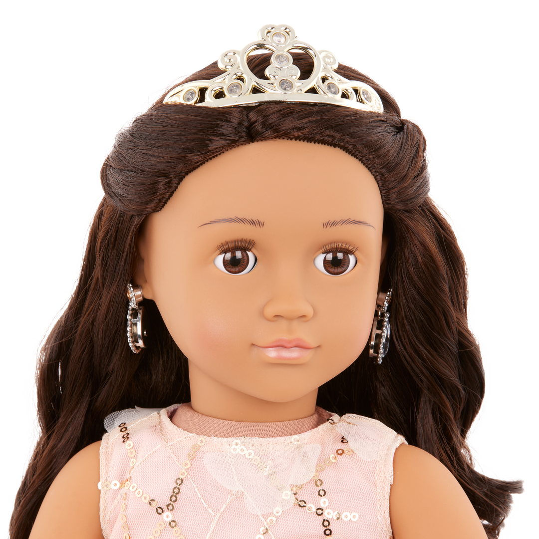 Anissa - 46cm Special Event Doll - Christmas OG Doll - OG Doll with Brown Hair & Eyes - Doll with Tiara - Christmas Gifts for Kids - Kids Gift Ideas - Our Generation UK