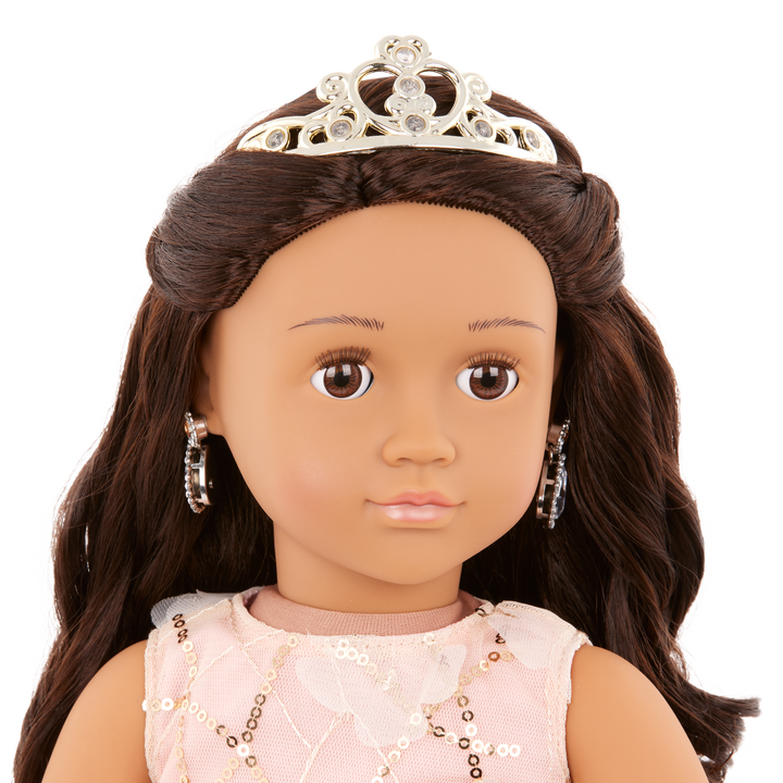 Anissa - 46cm Special Event Doll - Christmas OG Doll - OG Doll with Brown Hair & Eyes - Doll with Tiara - Christmas Gifts for Kids - Kids Gift Ideas - Our Generation UK