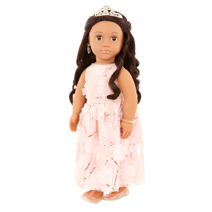 Anissa - 46cm Special Event Doll - Christmas OG Doll - OG Doll with Brown Hair & Eyes - Doll with Tiara - Christmas Gifts for Kids - Kids Gift Ideas - Our Generation UK