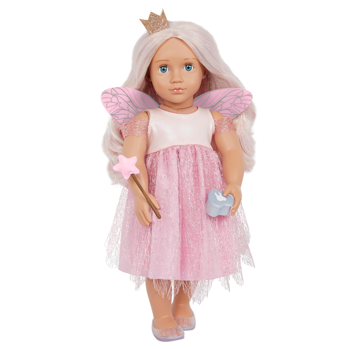 Twinkle - 46cm Toothy Fairy Doll - Doll with Blonde Hair & Blue Eyes - Toys & Gifts for Kids - Our Generation UK