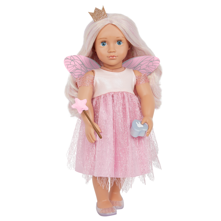 Twinkle - 46cm Toothy Fairy Doll - OG Doll with Blonde Hair & Blue Eyes - Wand & Fairy Wings - Toys & Gifts for Children - Our Generation