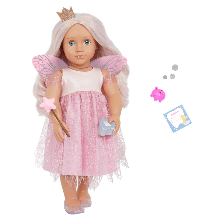 Twinkle - 46cm Toothy Fairy Doll - Doll with Blonde Hair & Blue Eyes - Toys & Gifts for Kids - Our Generation UK