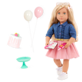 Emily - 46cm Party Planner Doll with Accessories - OG Doll with Green Eyes & Blonde Hair - Birthday Gifts for Ages 3 to 12 Years - Our Generation