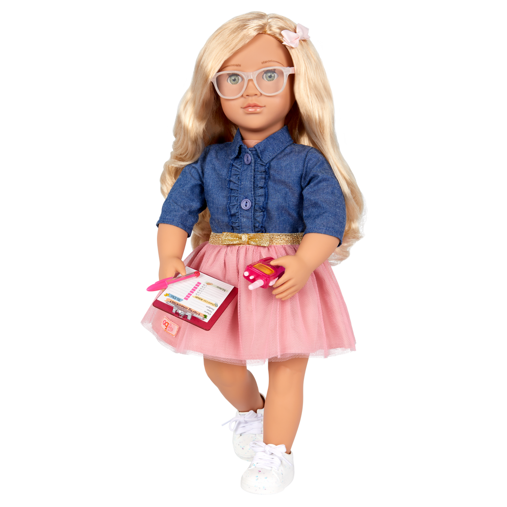 Emily - 46cm Party Planner Doll with Accessories - OG Doll with Green Eyes & Blonde Hair - Birthday Gifts for Ages 3 to 12 Years - Our Generation