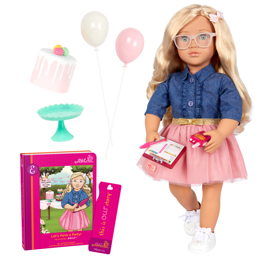 Emily  - 46cm Party Planner Doll - OG Doll with Storybook & Accessories - Toys & Gifts for Kids - Our Generation UK