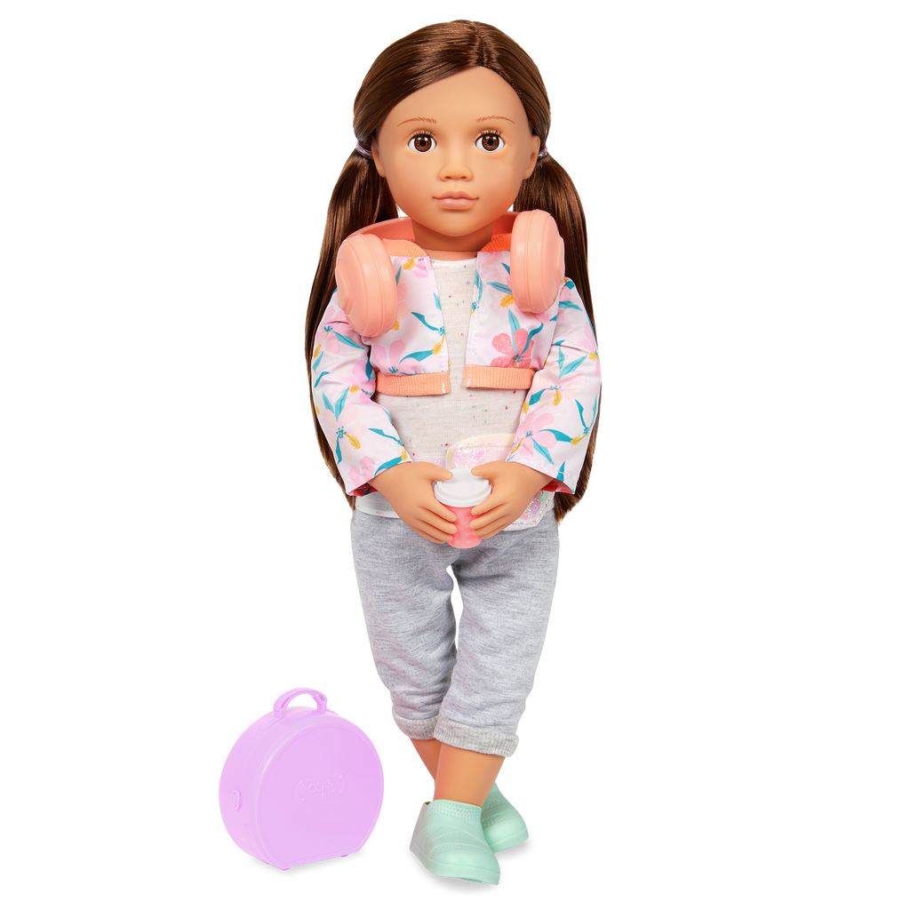 Reese - 46cm Travel Doll with Accessories - OG Doll with Brown Hair & Eyes- Toys for Kids Ages 3 Years + - Our Generation