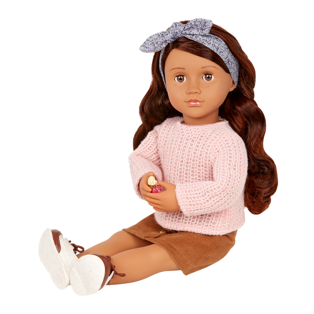Coco - 46cm Chocolate Making Doll - OG Doll with Brown Hair, Eyes & Freckles - Food Accessories - Gift Ideas for Kids - Our Generation UK