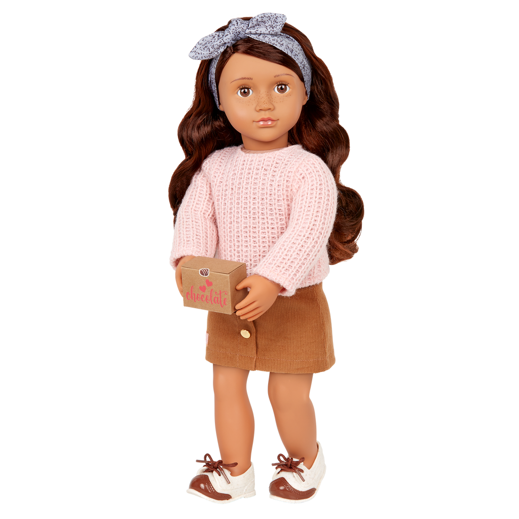 Coco - 46cm Chocolate Making Doll - OG Doll with Brown Hair, Eyes & Freckles - Food Accessories - Gift Ideas for Kids - Our Generation UK