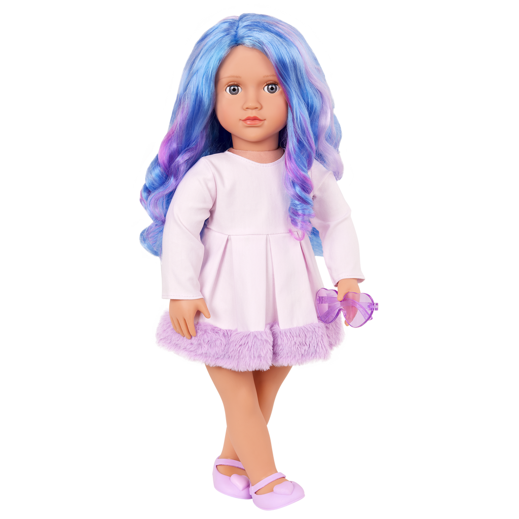 Veronika - 46cm Doll with Multicoloured Hair - Fashion Doll for Kids - Gift Ideas for Kids Ages 3 Years + - Our Generation