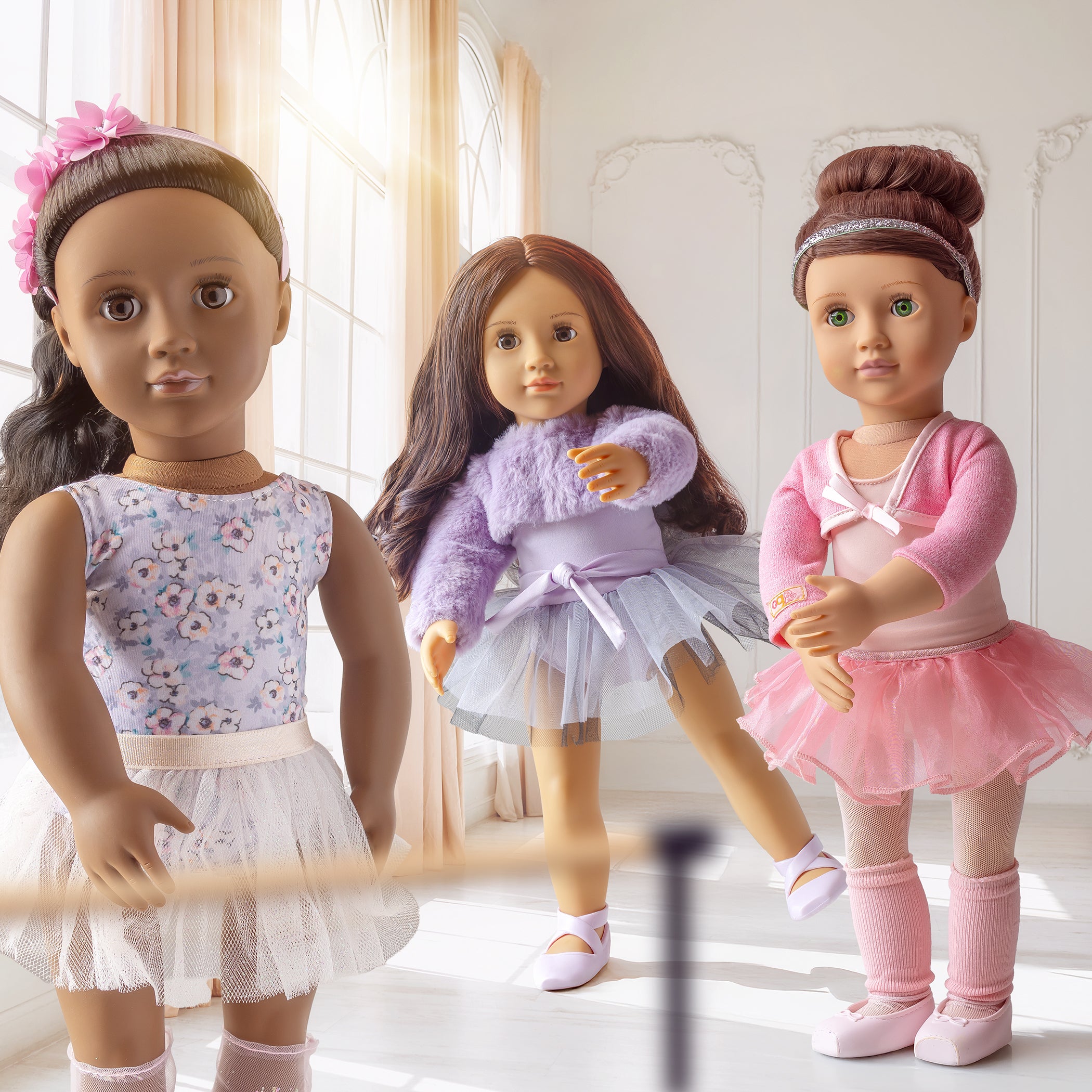 Mysa - 46cm Ballerina Doll - Doll with Black Hair & Brown Eyes - Toys & Gifts for Kids - Our Generation