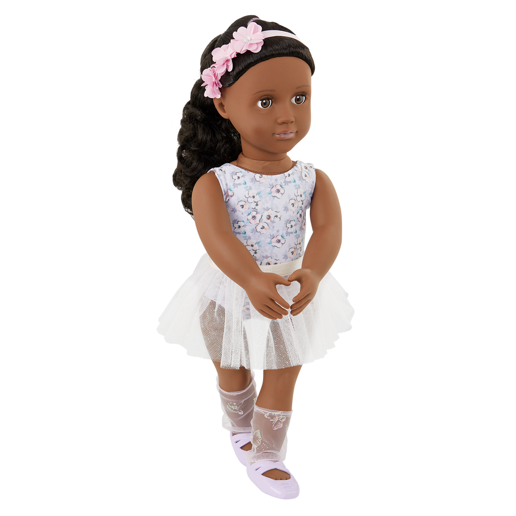 Mysa - 46cm Ballerina Doll - Doll with Black Hair & Brown Eyes - Toys & Gifts for Kids - Our Generation