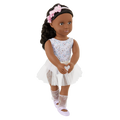 Mysa - 46cm Ballerina Doll - Doll with Black Hair & Brown Eyes - Toys & Gifts for Kids - Our Generation