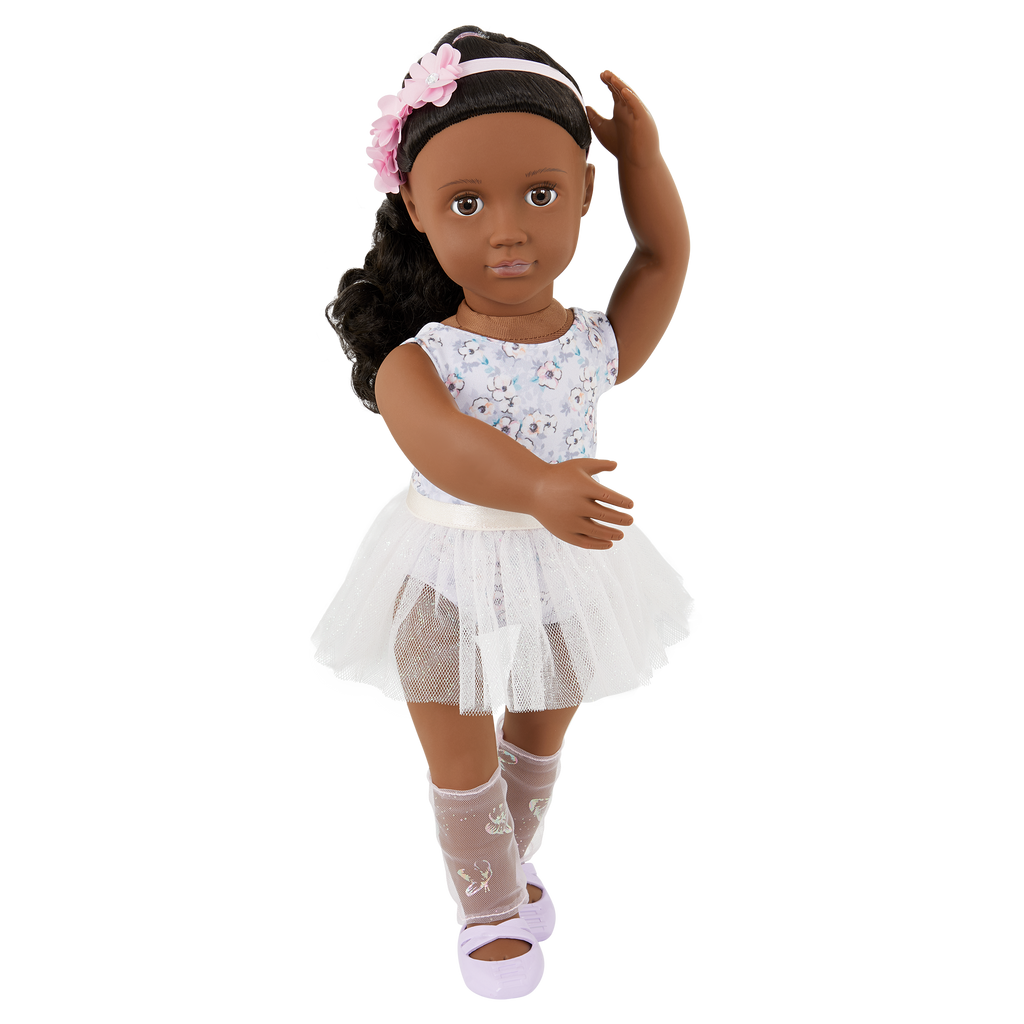 Mysa - 46cm Ballerina Doll - Doll with Black Hair & Brown Eyes - Toys & Gifts for Kids - Our Generation