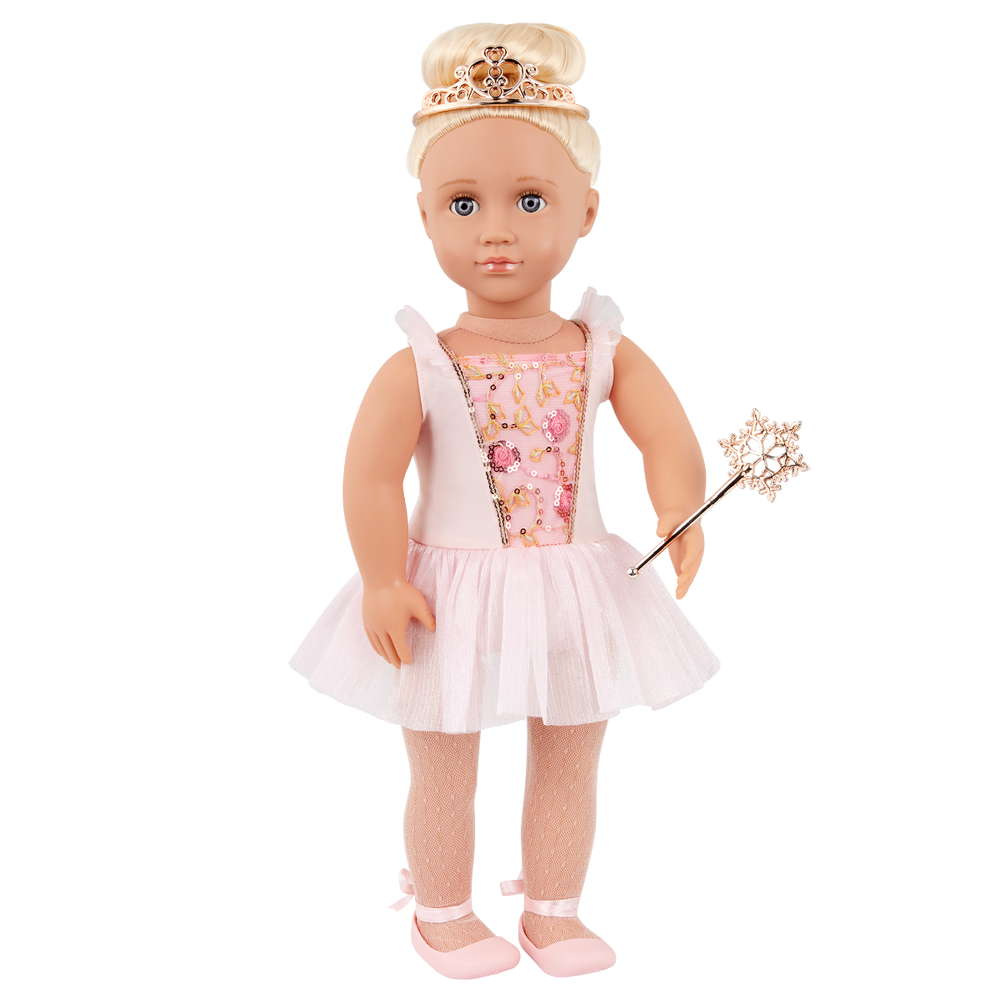 Lalia - 46cm Fairy Doll - Christmas Doll with Blonde Hair & Blue Eyes - Fairy Doll with Wand & Dress - Kids Christmas Gifts - Gifts for Kids - Our Generation UK