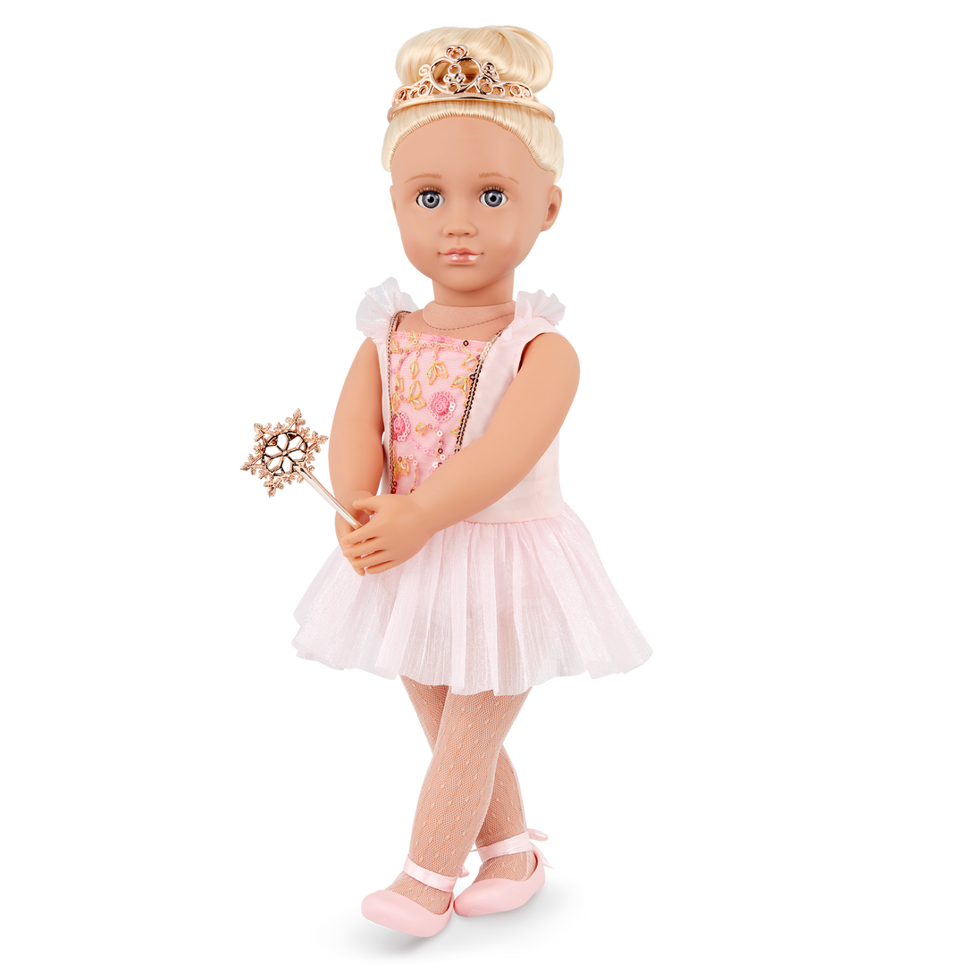 Lalia - 46cm Fairy Doll - Christmas Doll with Blonde Hair & Blue Eyes - Fairy Doll with Wand & Dress - Kids Christmas Gifts - Gifts for Kids - Our Generation UK