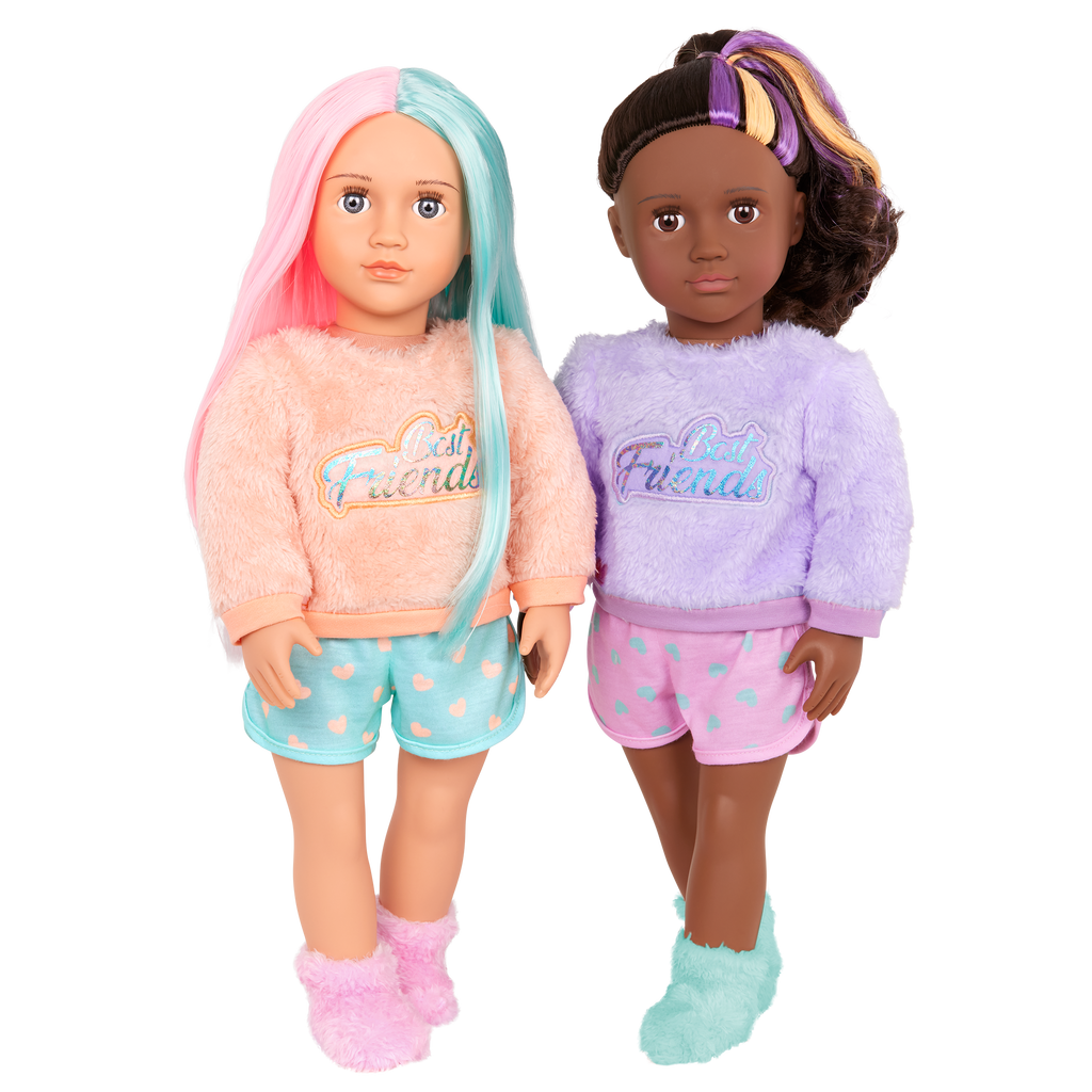 Lumi & Isabel - 46cm Best Friend Dolls - Set of Two Sleepover Dolls - Gift Ideas for Kids - Our Generation UK
