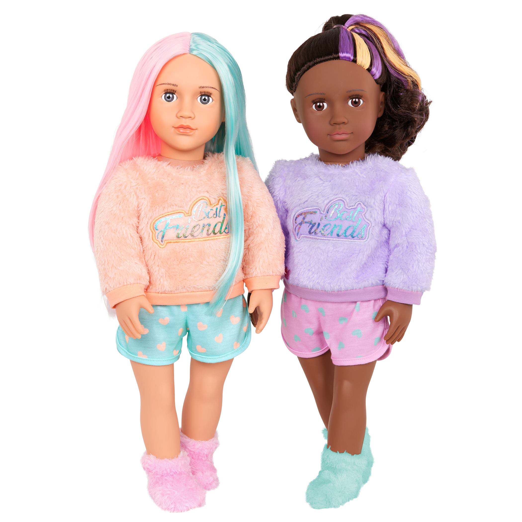 Lumi & Isabel - 46cm Best Friend Dolls - Set of Two Sleepover Dolls - Gift Ideas for Kids - Our Generation UK