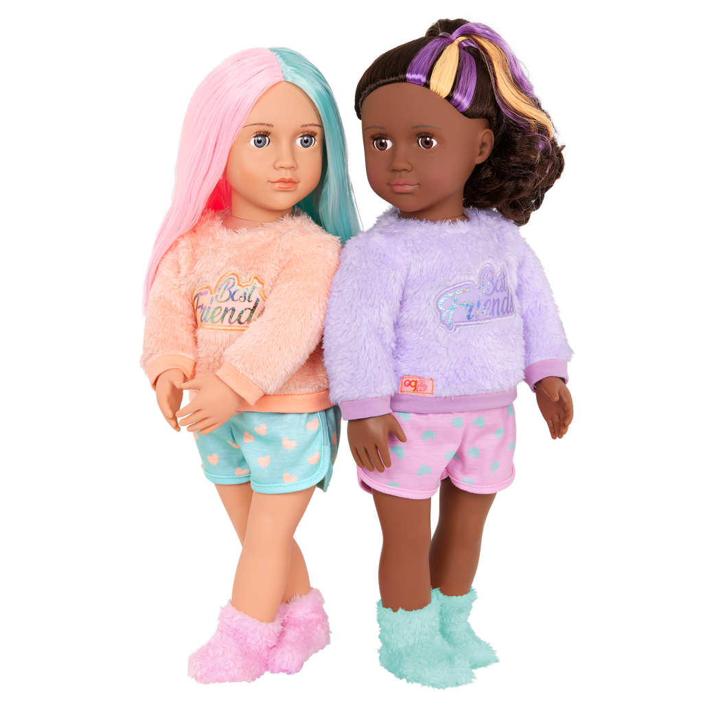 Lumi & Isabel - 46cm Best Friend Dolls - Set of Two Sleepover Dolls - Gift Ideas for Kids - Our Generation UK