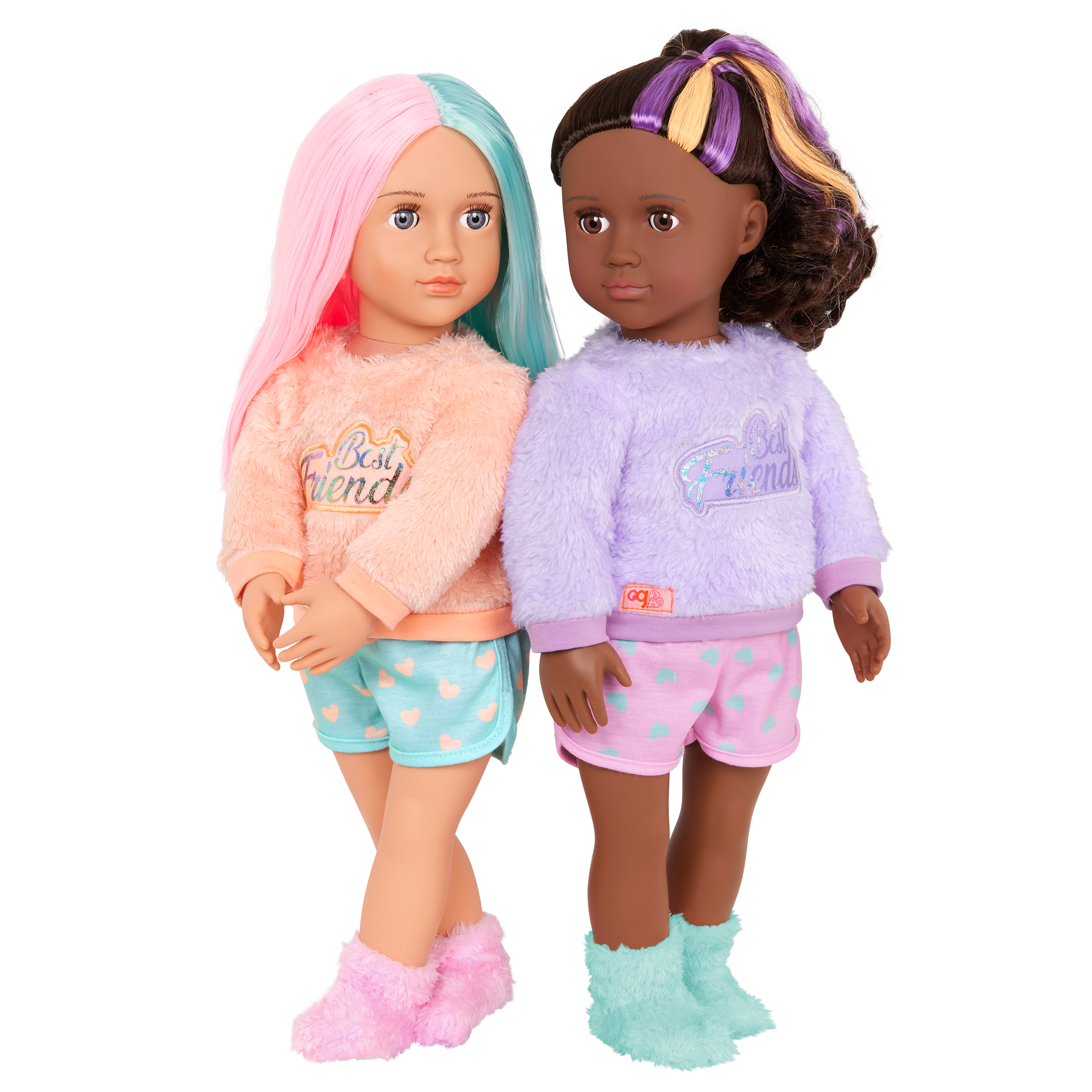 Lumi & Isabel - 46cm Best Friend Dolls - Set of Two Sleepover Dolls - Gift Ideas for Kids - Our Generation UK