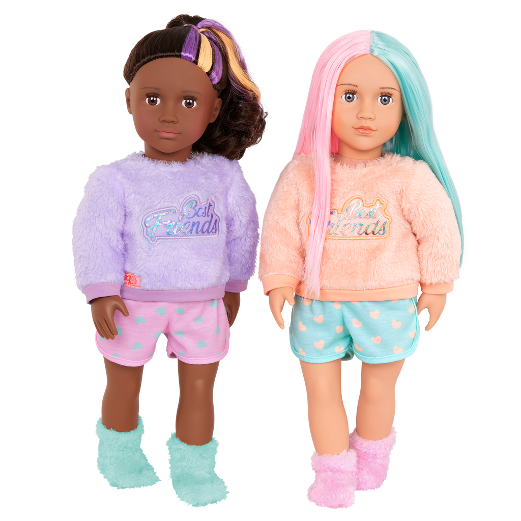 Lumi & Isabel - 46cm Best Friend Dolls - Set of Two Sleepover Dolls - Gift Ideas for Kids - Our Generation UK