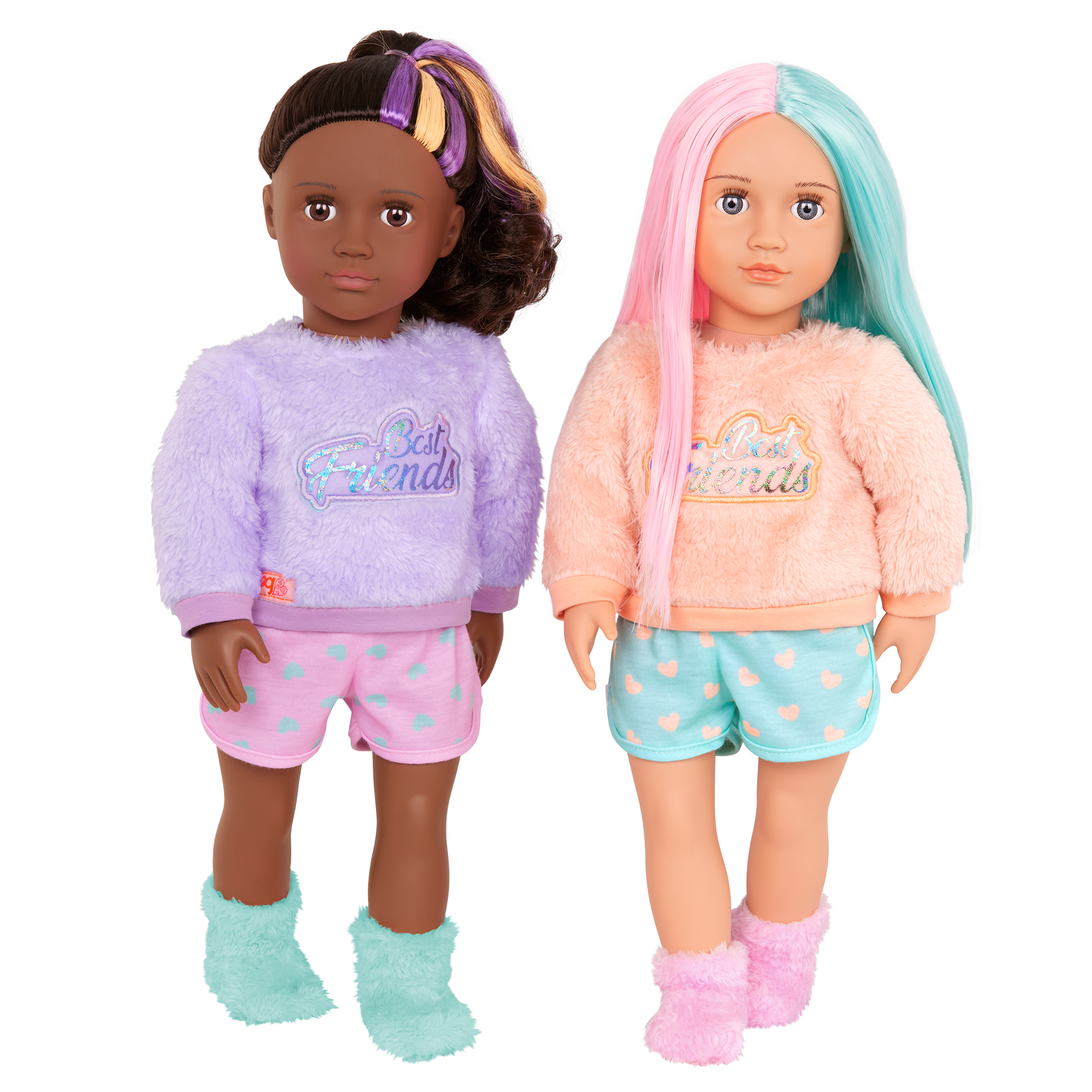 Lumi & Isabel - 46cm Best Friend Dolls - Set of Two Sleepover Dolls - Gift Ideas for Kids - Our Generation UK