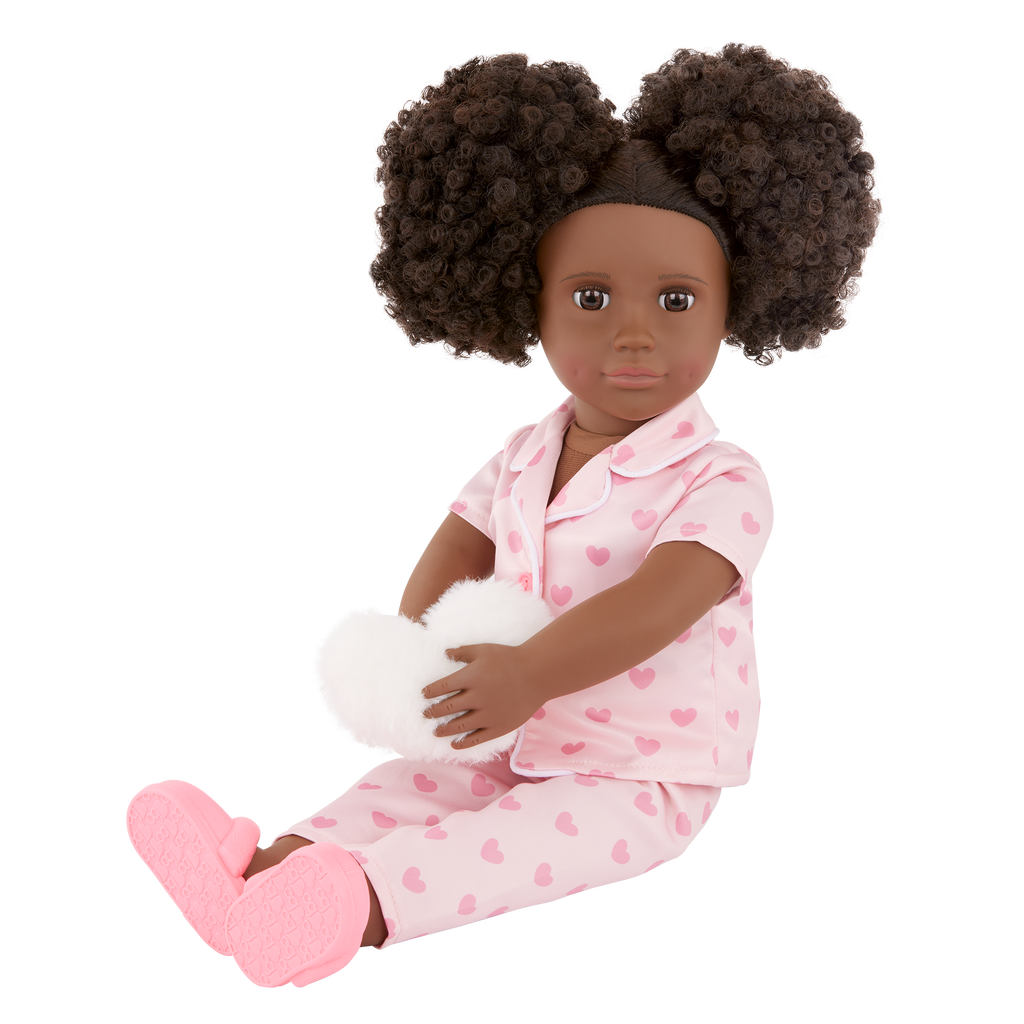 Tanisha - 46cm Slumber Party Doll - OG Doll with Curly Brown Hair - Toys for Kids Ages 3 Years + - Our Generation