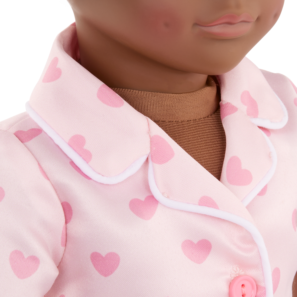 Tanisha - 46cm Slumber Party Doll - OG Doll with Curly Brown Hair - Toys for Kids Ages 3 Years + - Our Generation