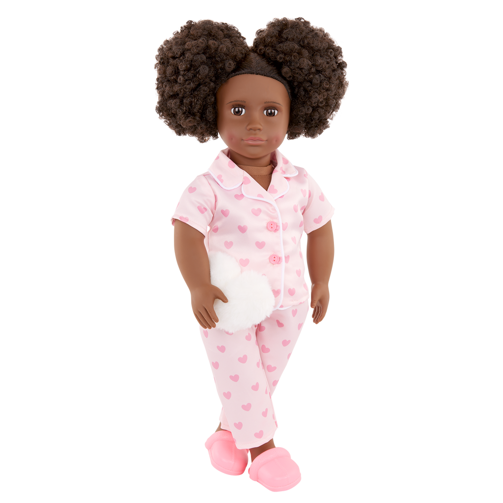 Tanisha - 46cm Slumber Party Doll - OG Doll with Curly Brown Hair - Toys for Kids Ages 3 Years + - Our Generation