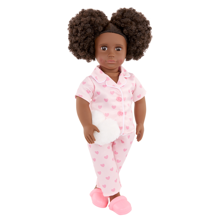Tanisha - 46cm Sleepover Doll - OG Doll with Brown Hair & Eyes - Toys for Kids Ages 3 Years + - Gifts for Kids - Our Generation