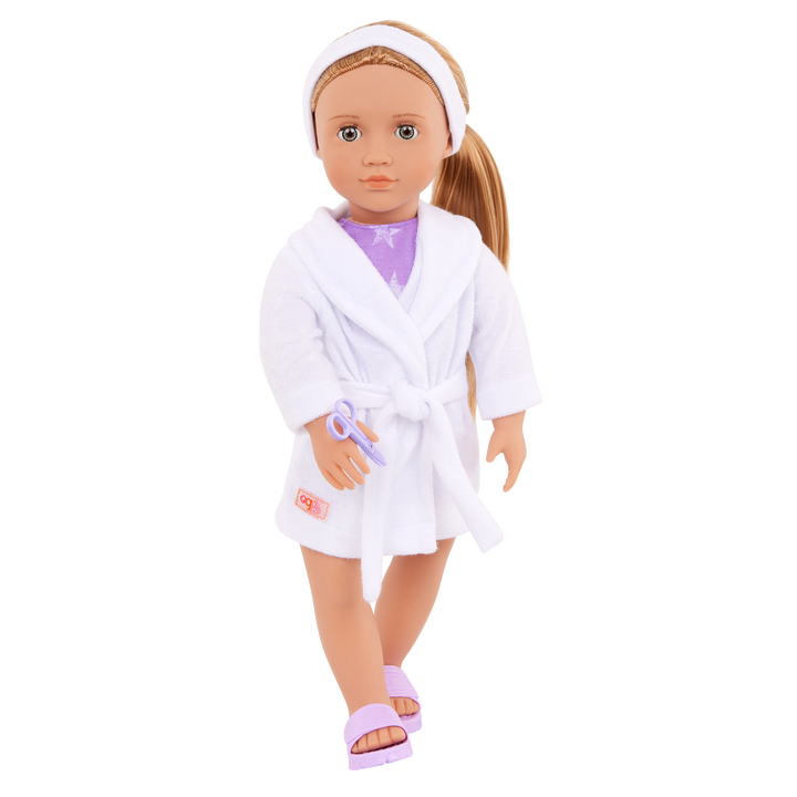 Serafina - 46cm Spa Day Doll - Deluxe Doll with Storybook - Spa Accessories - Toys & Gifts for Kids - Ages 3 Years + - Our Generation